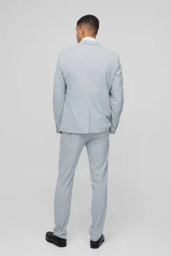 Clearance boohooMAN Skinny Suit Trousers grey