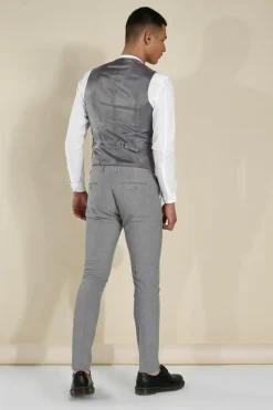 New boohooMAN Skinny Waistcoat grey