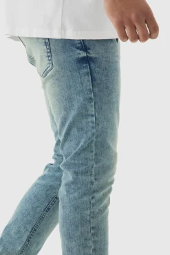 Flash Sale boohooMAN Skinny Stretch Jeans antique blue
