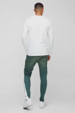 Discount boohooMAN Skinny Stretch Ripped Paint Splat Gusset Jeans grey