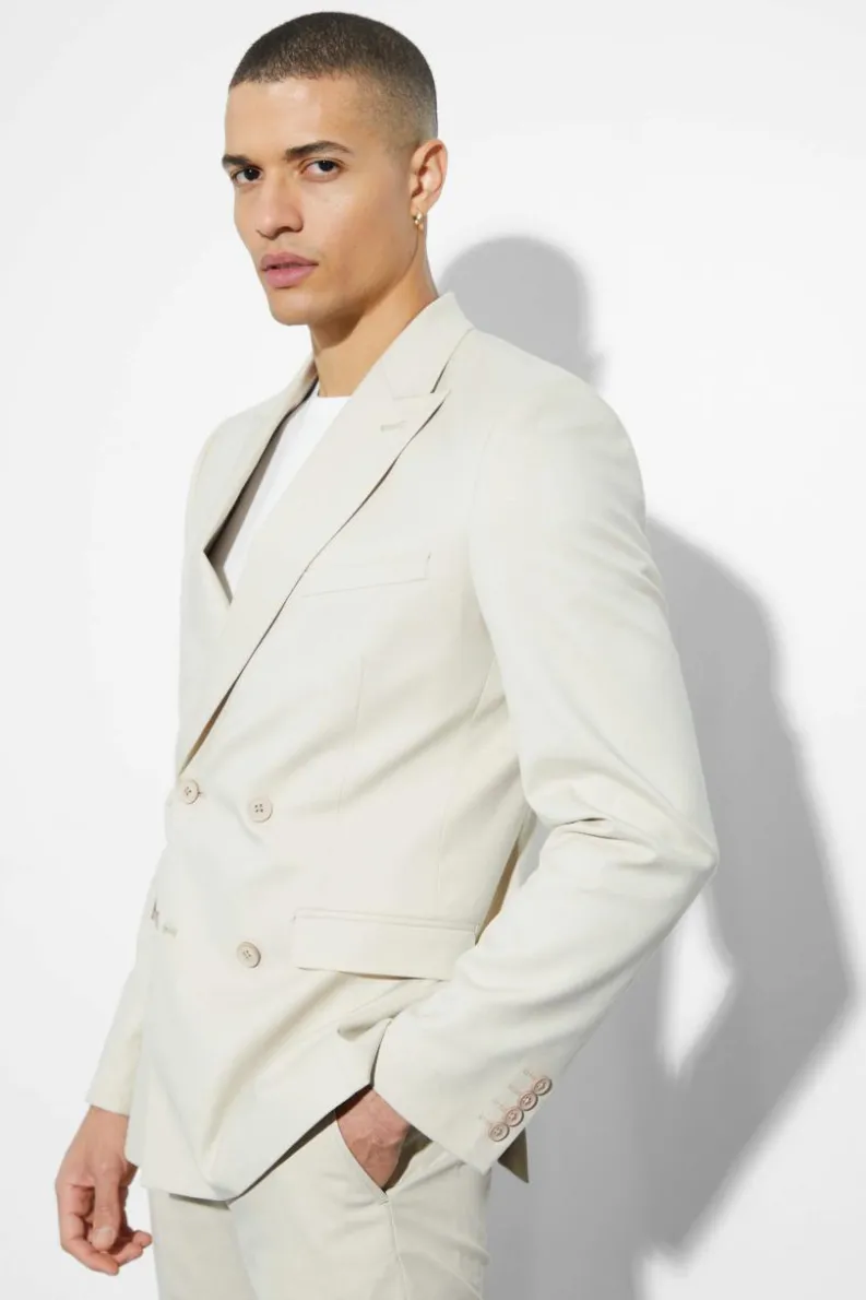 Best Sale boohoo Skinny Suit beige