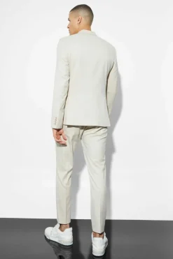 Best Sale boohoo Skinny Suit beige