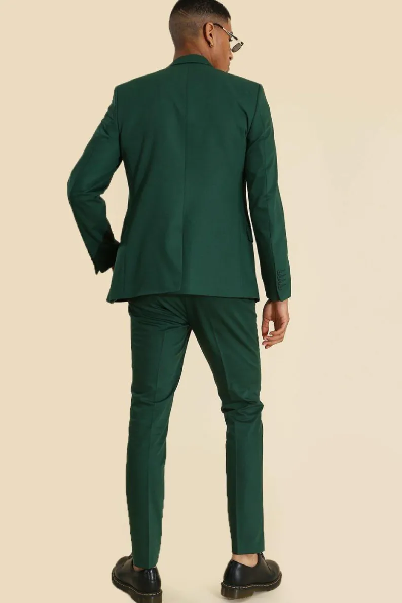 New boohoo Skinny Suit green