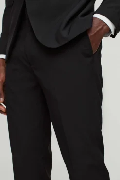 Fashion boohooMAN Skinny Suit Trousers black