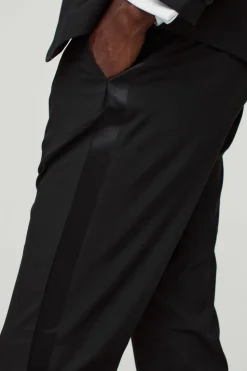 Outlet boohoo Skinny Tuxedo Three Piece Suit black