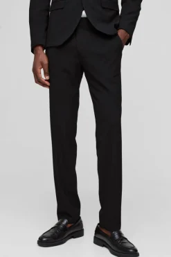 Discount boohooMAN Slim Suit Trousers black