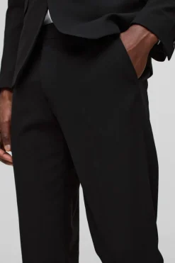 Discount boohooMAN Slim Suit Trousers black