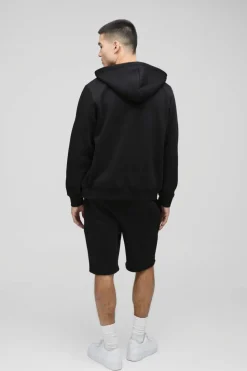 Flash Sale boohooMAN Slim Fit Mid Length BM Signature Shorts black