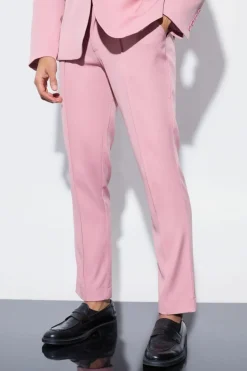 Cheap boohoo Slim Fit Pink Suit dusty pink