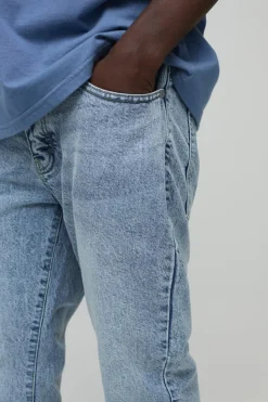 Outlet boohooMAN Slim Rigid Jean light blue