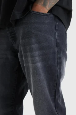 Cheap boohooMAN Slim Rigid Jean washed black