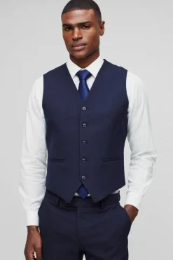 Sale boohoo Slim Single Breasted Suit navy