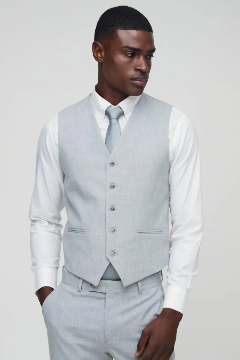 Online boohoo Slim Suit grey
