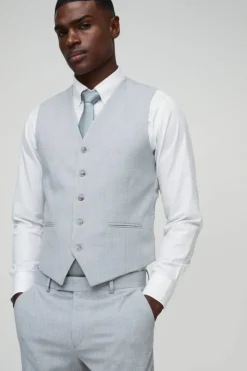 Online boohoo Slim Suit grey