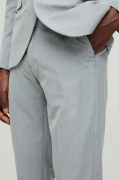 Best boohooMAN Slim Suit Trousers grey
