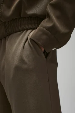New boohooMAN Straight Leg Jersey Twill Jogger taupe