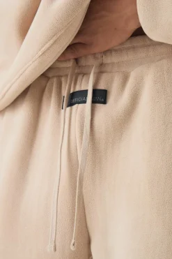 New boohooMAN Straight Polar Fleece Jogger taupe