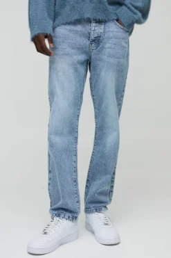 Clearance boohooMAN Straight Rigid Jean light blue