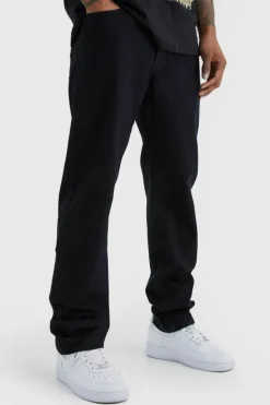 Clearance boohooMAN Straight Rigid Jean true black
