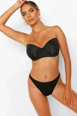 Best boohoo Strapless Fuller Bust Bra black