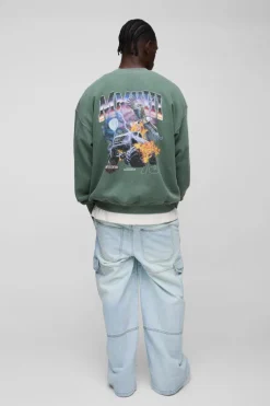 Best boohooMAN Super Baggy Rigid Cargo Denim Jeans light blue