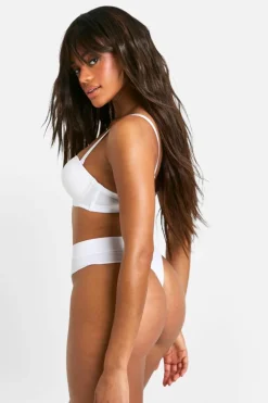 Flash Sale boohoo Super Push Up Strapless Bra white