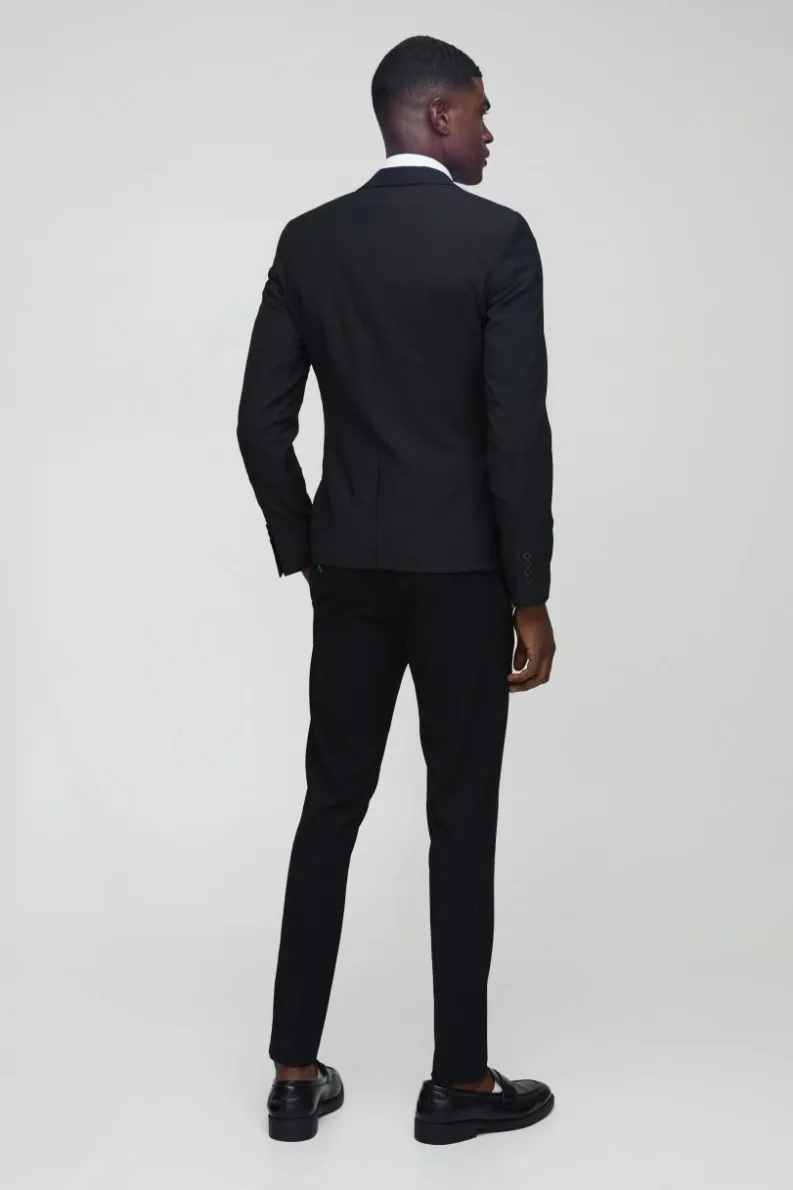 Best Sale boohoo Super Skinny Single Breasted Suit black