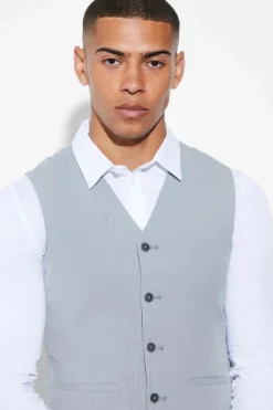 Cheap boohoo Super Skinny Core Suit grey