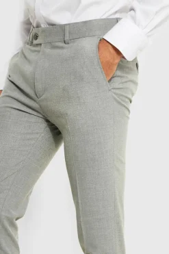 Cheap boohooMAN Super Skinny Suit Trousers grey