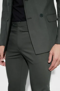 Outlet boohooMAN Super Skinny Trouser khaki