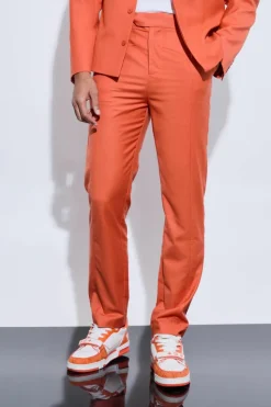 Flash Sale boohoo Tailored Harrington Suit rust