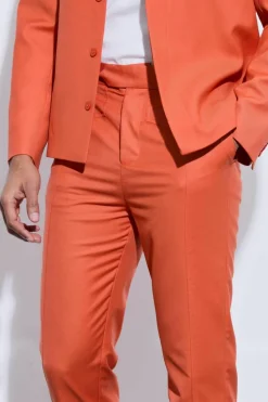 Flash Sale boohoo Tailored Harrington Suit rust