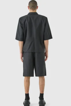 Shop boohooMAN Tailored Shorts black