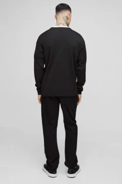 Best boohooMAN Tall Basic Regular Fit Cardigan in black