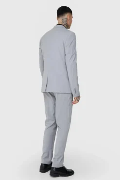 New boohooMAN Tall Essential Slim Fit Suit Jacket In grey