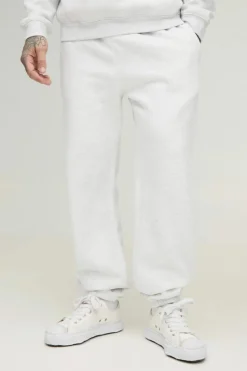 Store boohooMAN Tall 330GSM Relaxed Fit Basic Jogger grey marl