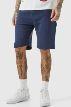 Sale boohooMAN Tall Loose Fit Jersey Short navy