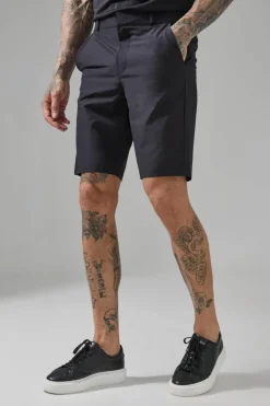 Online boohooMAN Tall Man Active 10inch Golf Short black