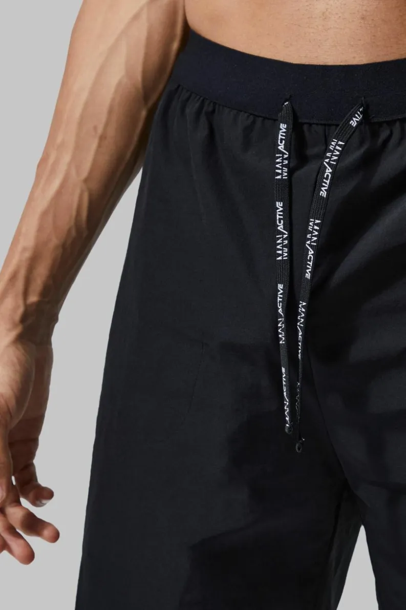 New boohooMAN Tall Man Active Lightweight Performance Regular Fit 5inch Shorts black