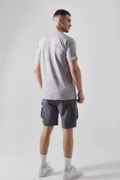 New boohooMAN Tall Man Active Lightweight Regular Fit 5inch Cargo Shorts charcoal