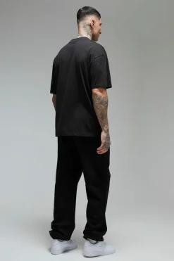 Discount boohooMAN Tall Man Active New York City Athletics' Oversized Extended Neck T-shirt black