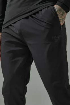 Best Sale boohooMAN Tall Man Active Training Dept Stretch Woven Jogger black