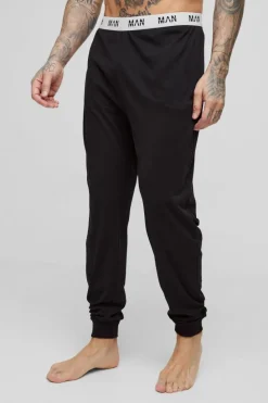 Clearance boohooMAN Tall Man Loungewear Cuffed Joggers black