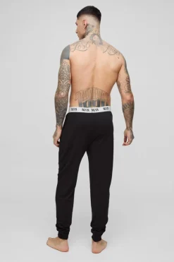 Clearance boohooMAN Tall Man Loungewear Cuffed Joggers black