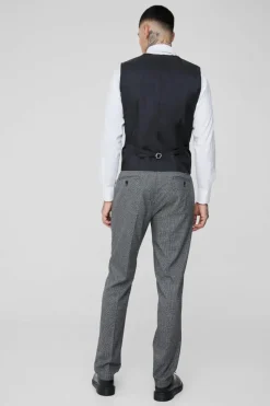 Clearance boohoo Tall Mini Dogtooth Slim Fit Suit grey