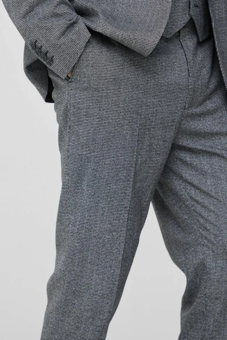 Clearance boohoo Tall Mini Dogtooth Slim Fit Suit grey