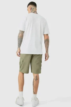Hot boohooMAN Tall Monaco Moto Print T-shirt white