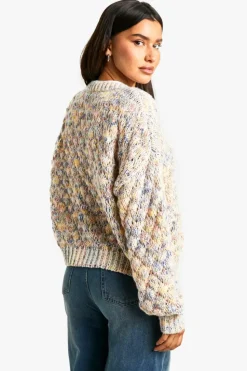 Hot boohoo Tall Bubble Knit Cardigan multi