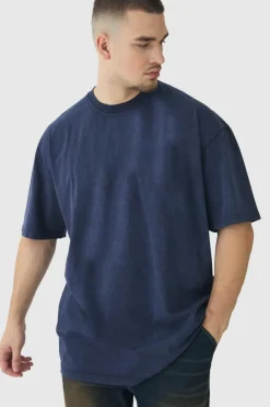 Flash Sale boohooMAN Tall Oversized Acid Wash T-Shirt charcoal