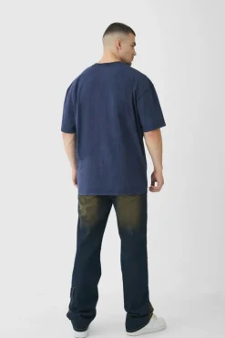 Flash Sale boohooMAN Tall Oversized Acid Wash T-Shirt charcoal
